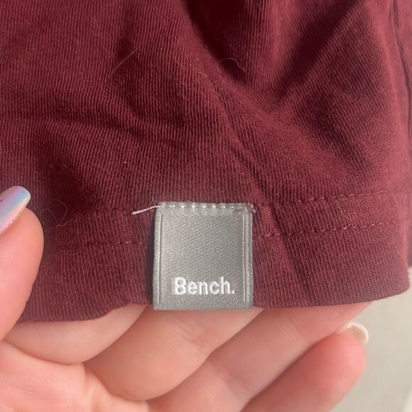 ✨Bench Maroon Button Down Short Sleeve Sz Large Tee✨ - Picture 3 of 6